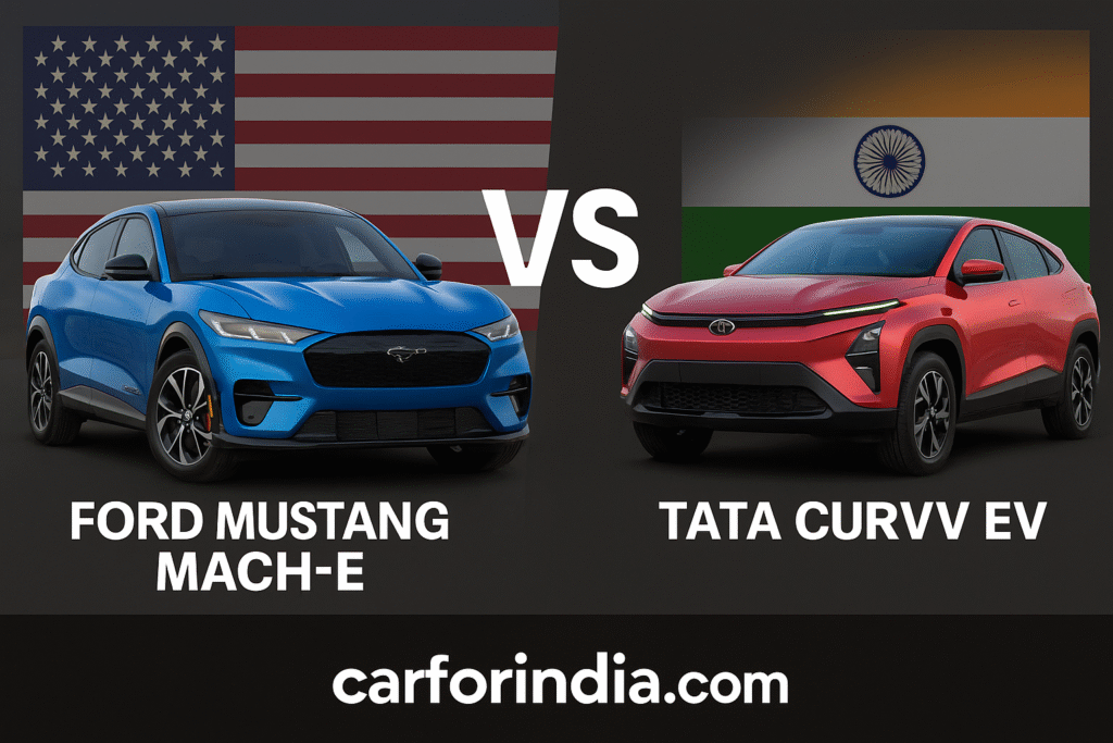 Ford Mustang Mach-E vs Tata curvv ev